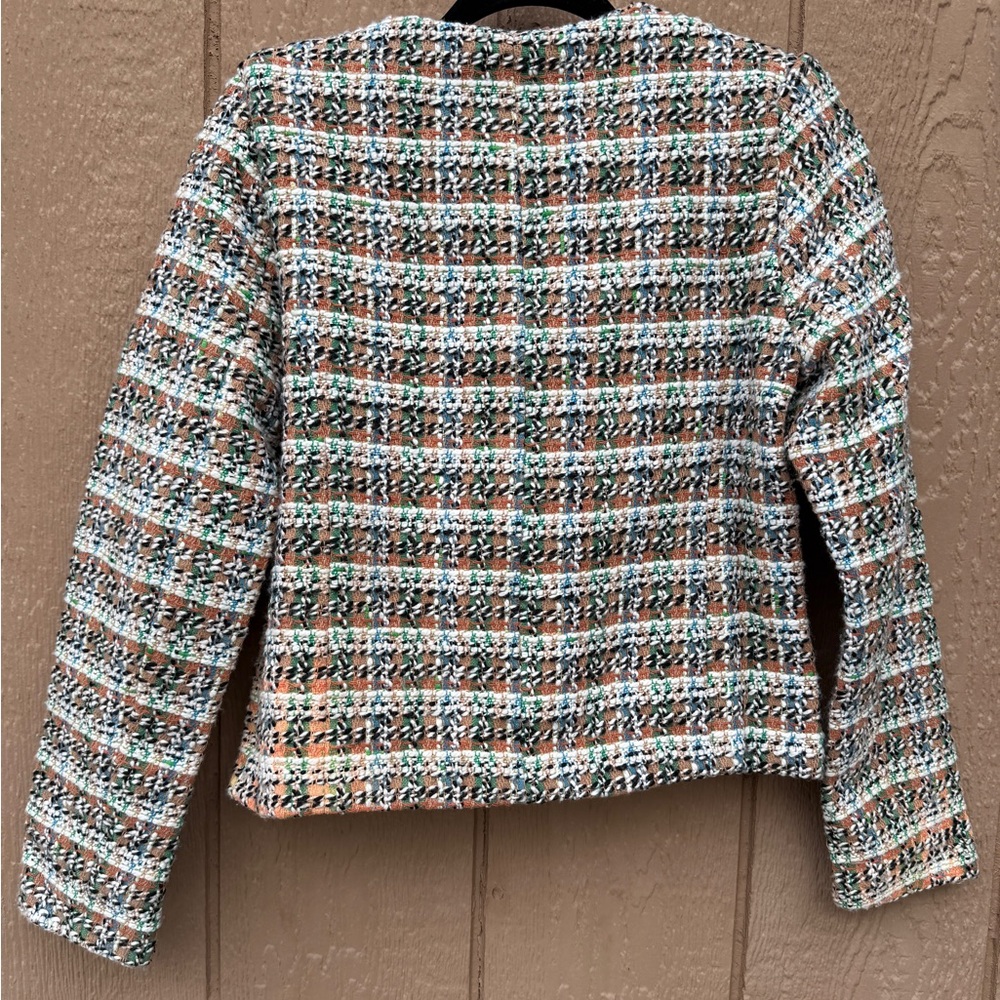 NWT—TRUTH by Republic Sz: 6 cropped tweed blazer in mixed colors - Picture 4 of 13